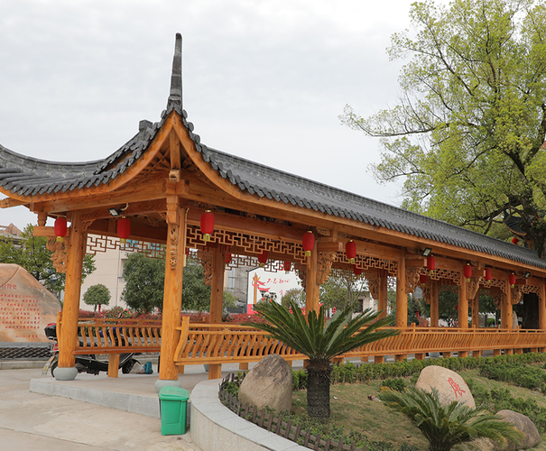 金华凌欧景观木凉亭 仿古建筑与木质结构产品的修建与景观设计